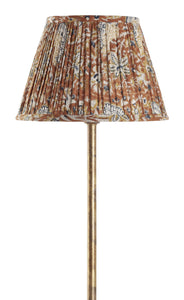 Lampshade with Oriental print in Mustard