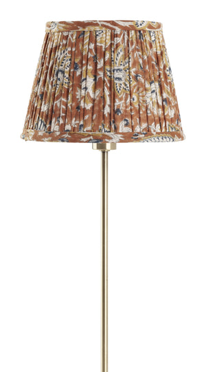 Lampshade with Oriental print in Mustard