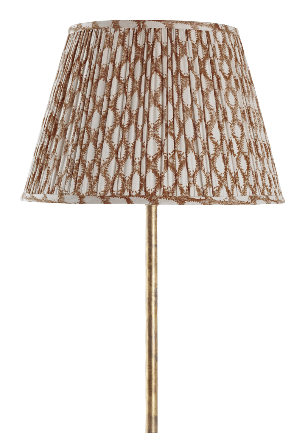Lampshade with Cypress print in Mustard