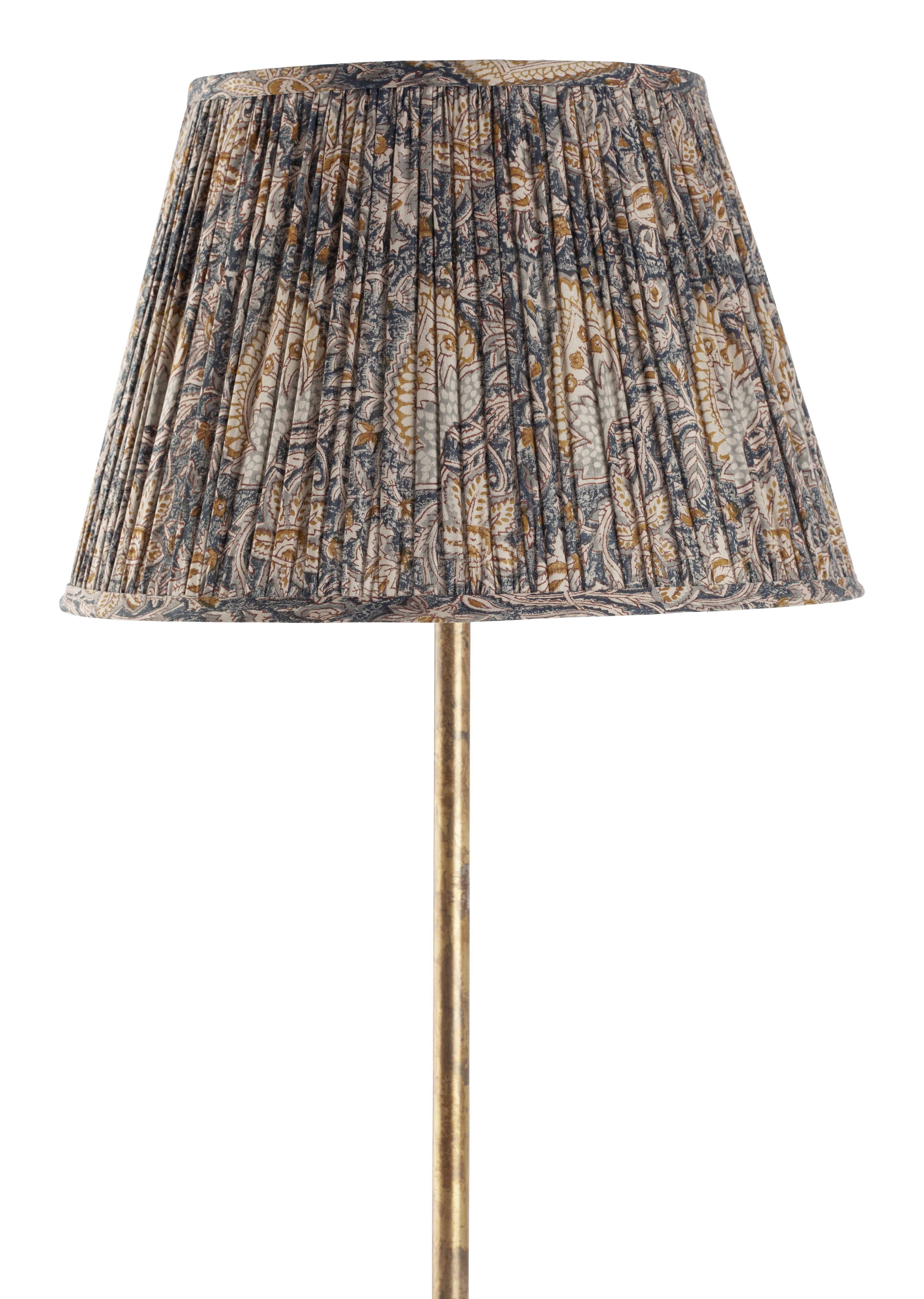 Lampshade with Oriental print in Navy Blue