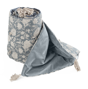 Sofa Coser with Indian Rose in Dusty Blue