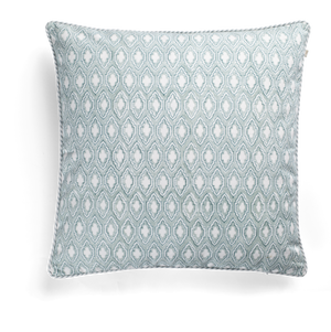 Cushion with Cross print in Turquoise