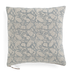 Linen cushion with Jodhpur print in Dusty Blue