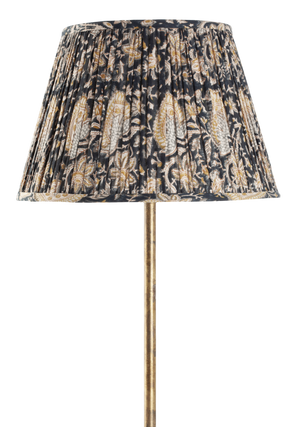 Lampshade with Oriental print in Dark Blue