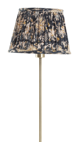 Lampshade with Oriental print in Dark Blue