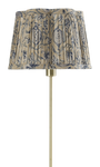 Lampshade Scallop with Tangier Pomegranate print in Beige & Blue