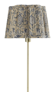 Lampshade Scallop with Tangier Pomegranate print in Beige & Blue