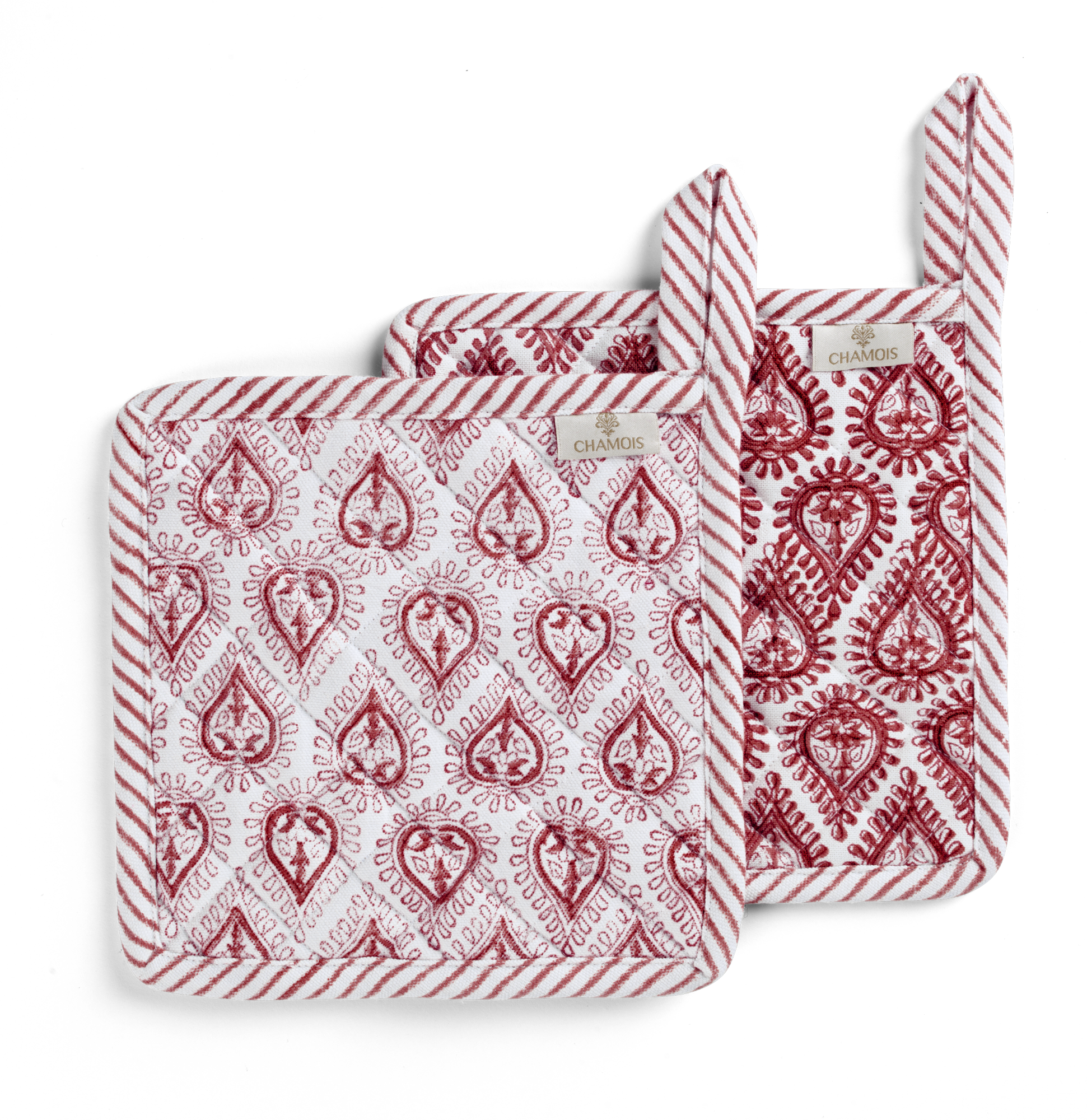 Kalini potholders in Red