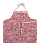 Apron with Margerita print in Red