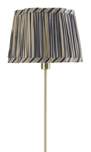 Lampshade Scallop with Stripe print in Beige & Blue