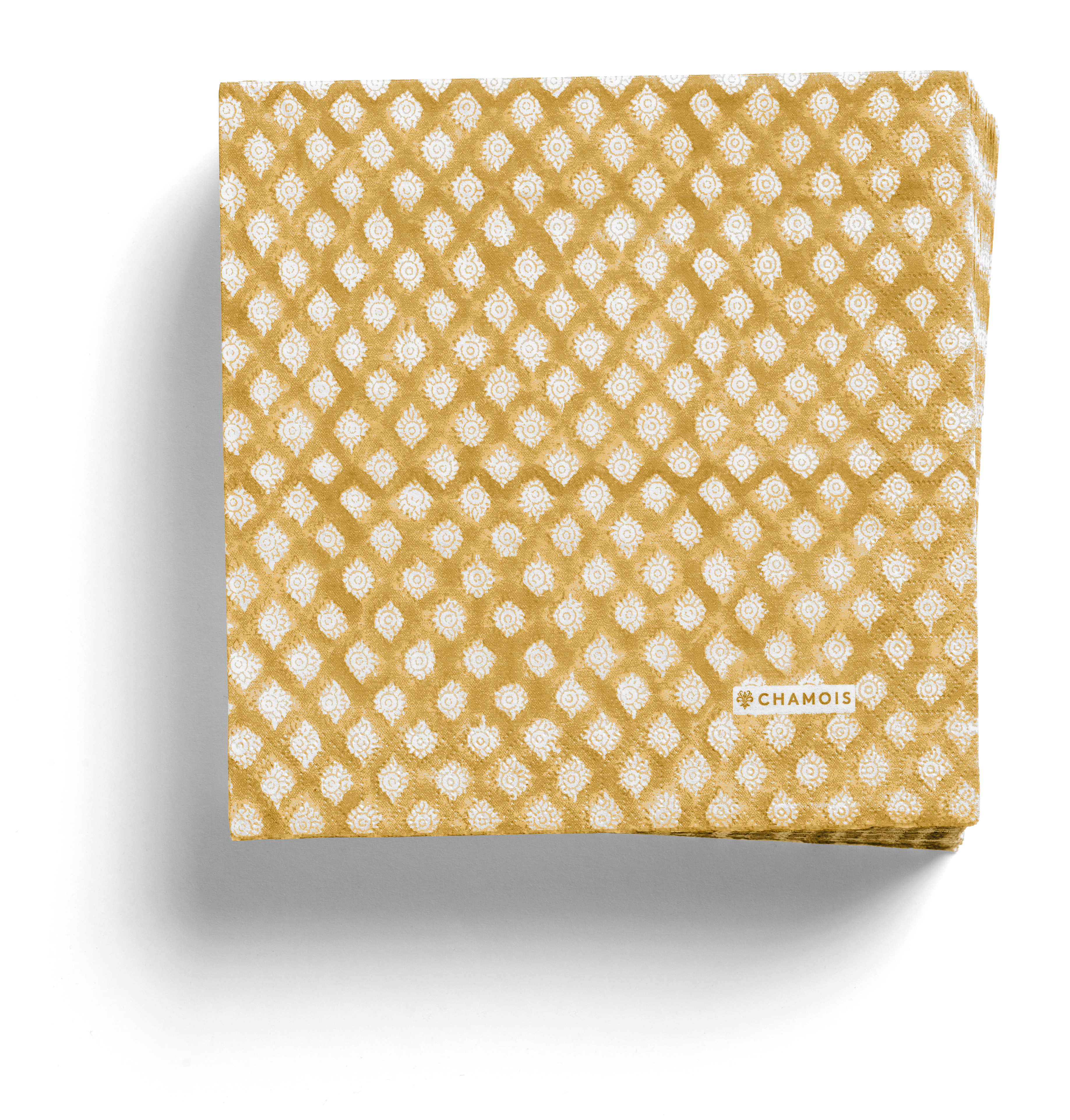 Paper Napkins Medallion in Lion Yellow