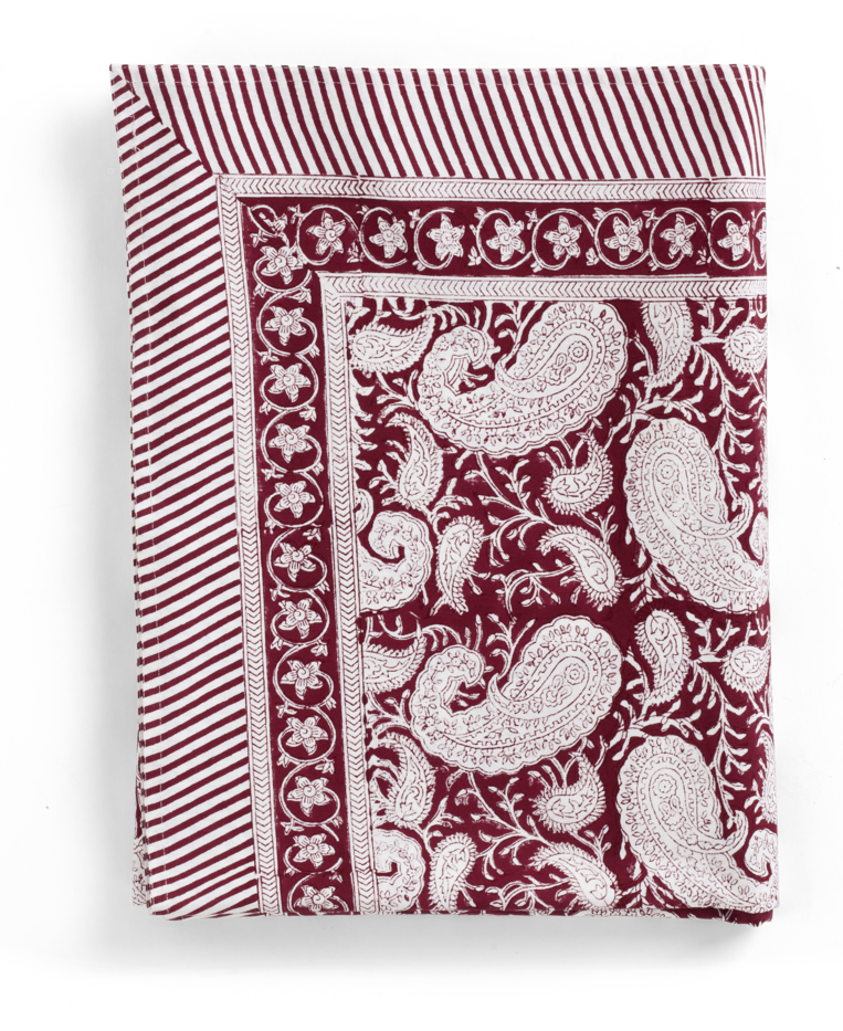 Tablecloth with Big Paisley® print in Red