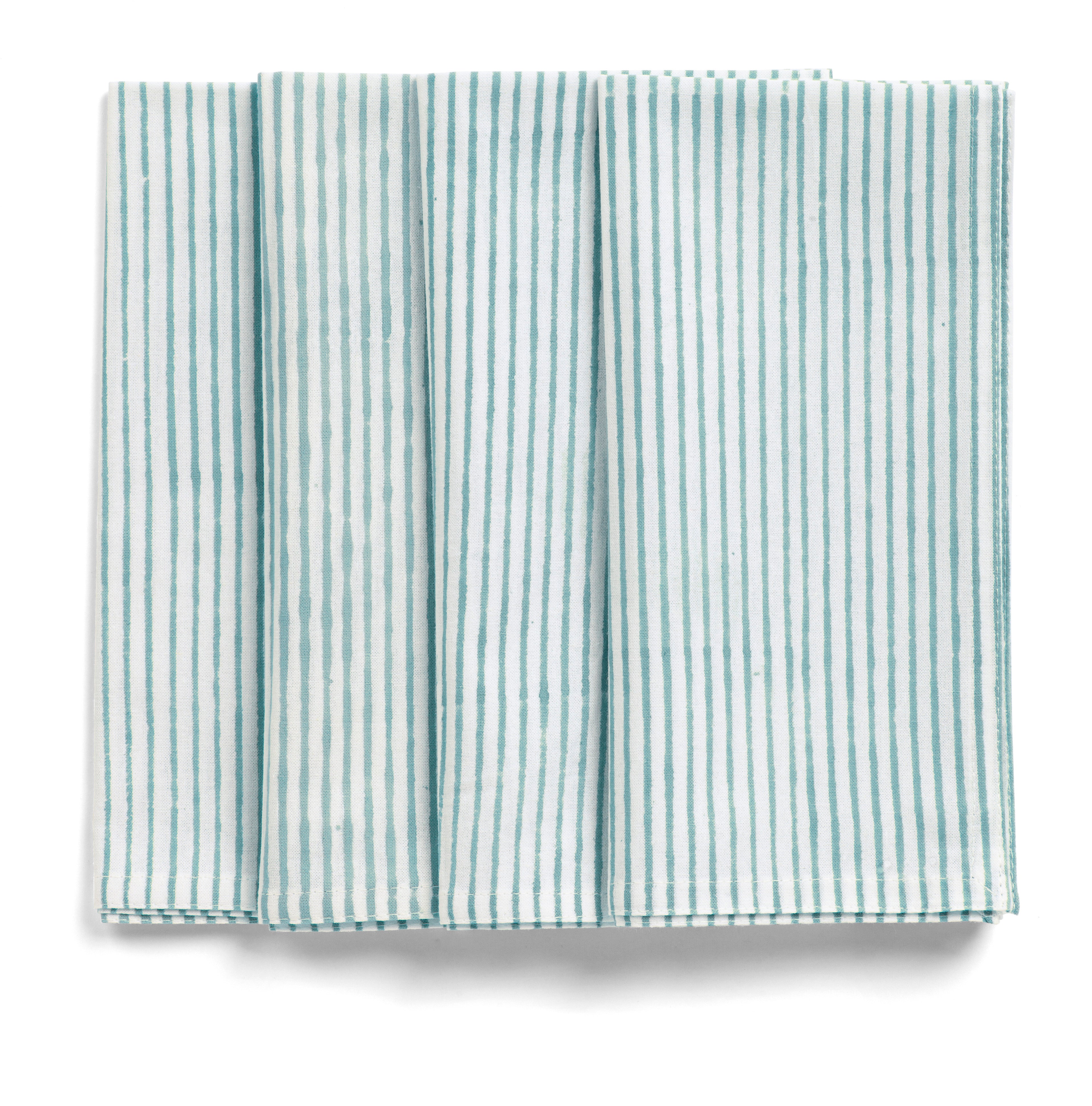 Stripe Napkins in Turquoise