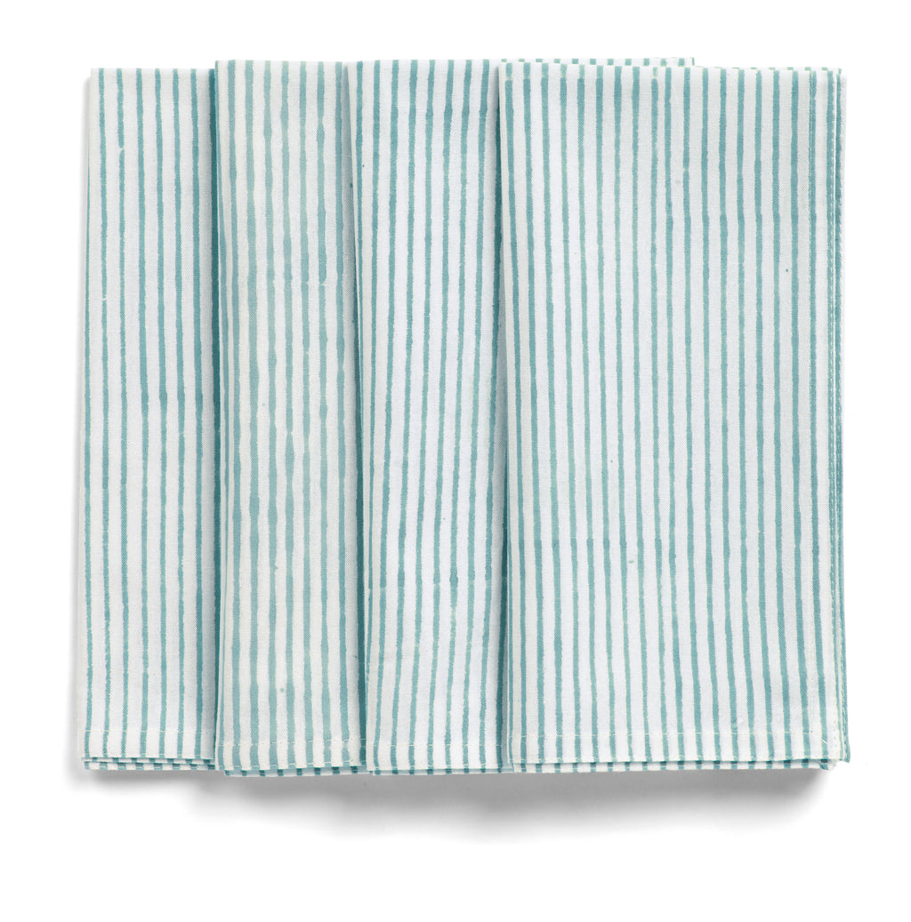 Stripe Napkins in Turquoise