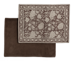 Placemat with Indian Rose in Brown