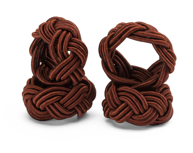 Napkin Ring with Pleated in Maroon