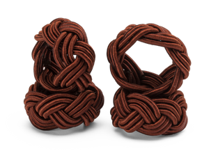 Napkin Ring with Pleated in Maroon