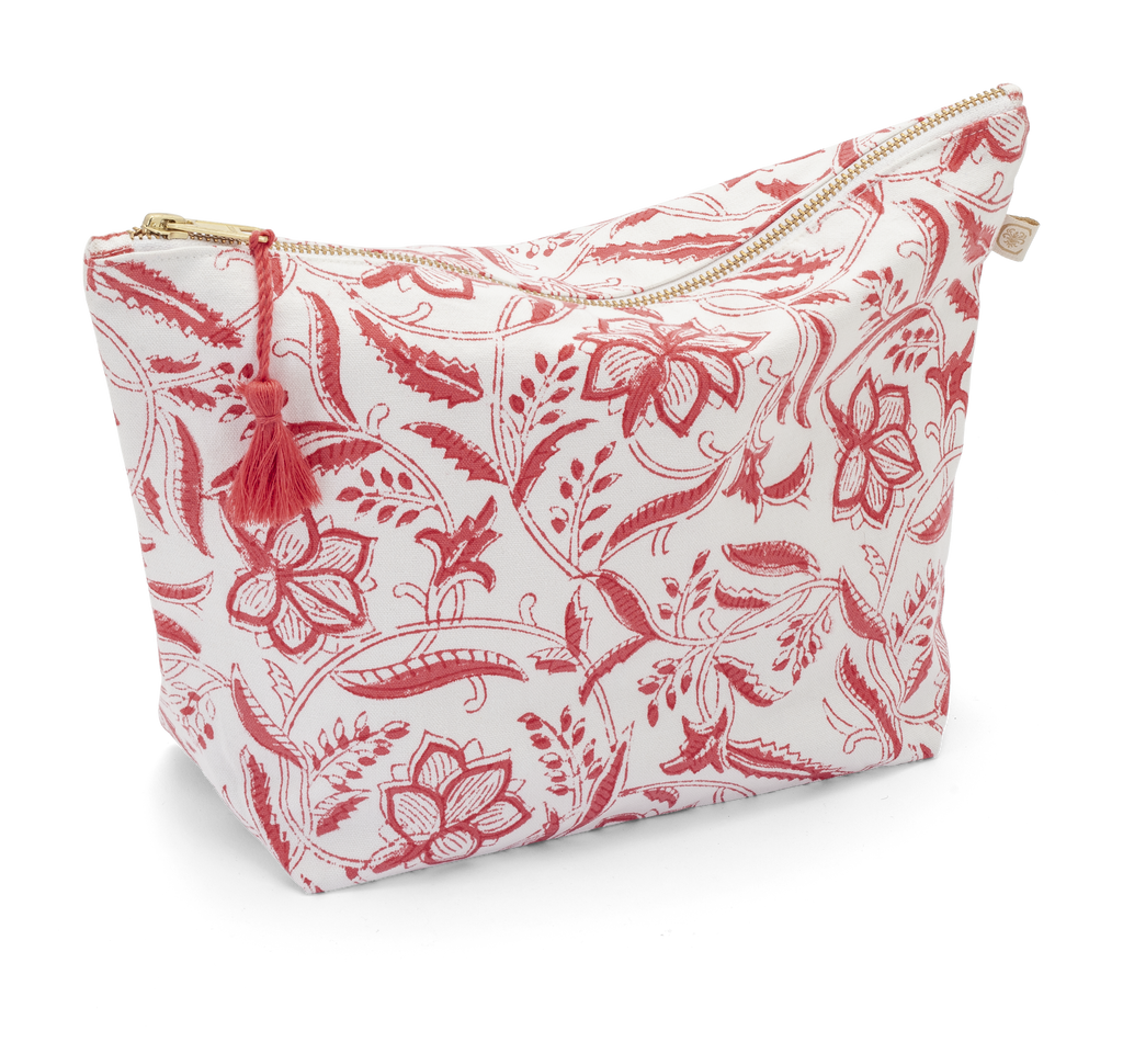 Lily toiletry bag in Summer Red