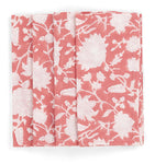 Napkins with Indian Rose print in Lantana Rose