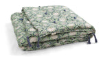 Quilt with tassles Tangier Pomegranate print in Green