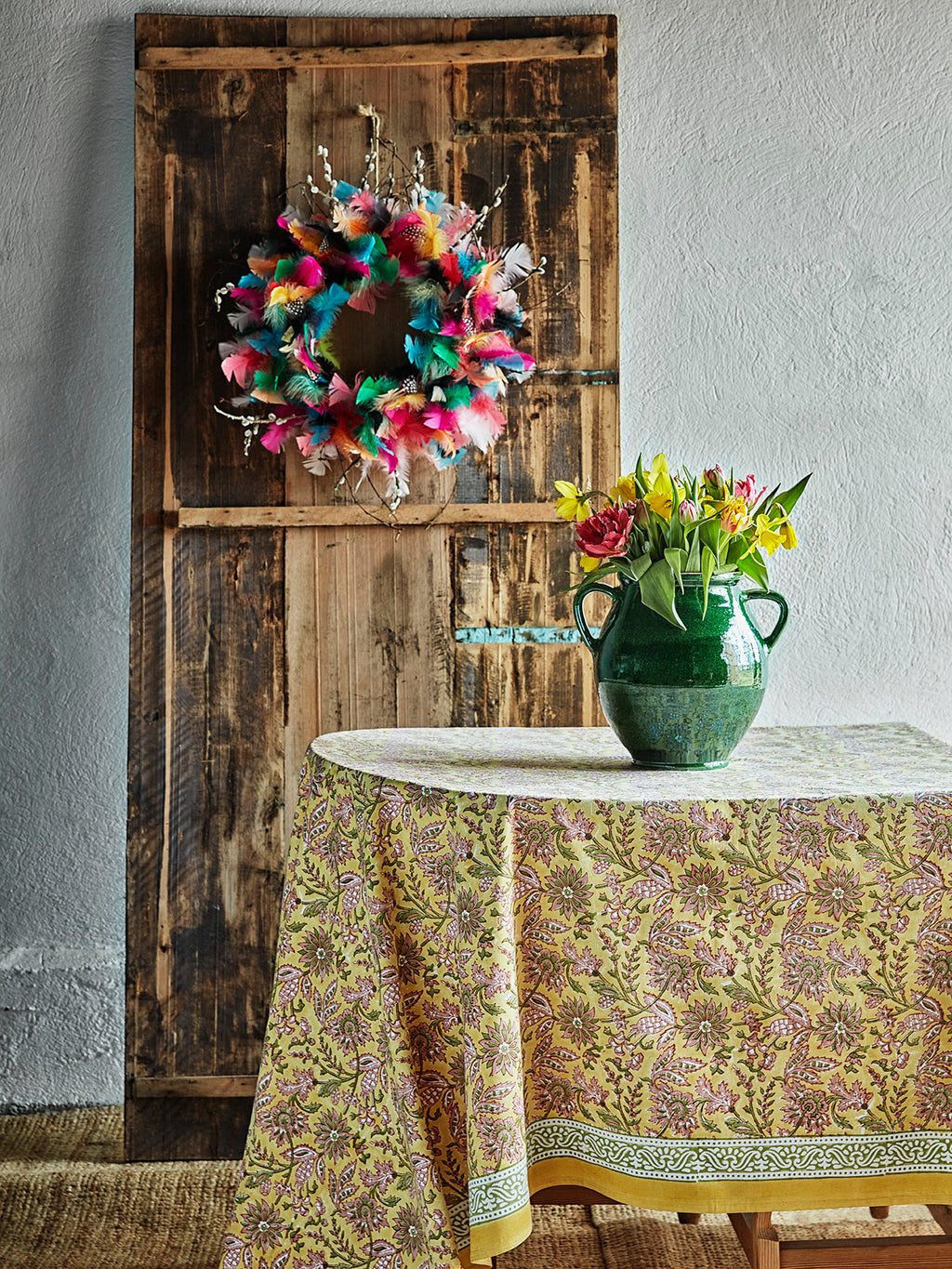 Easter tablecloth with Indian Summer print
