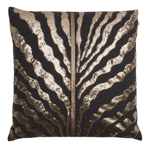 Metallic Zebra Cushion