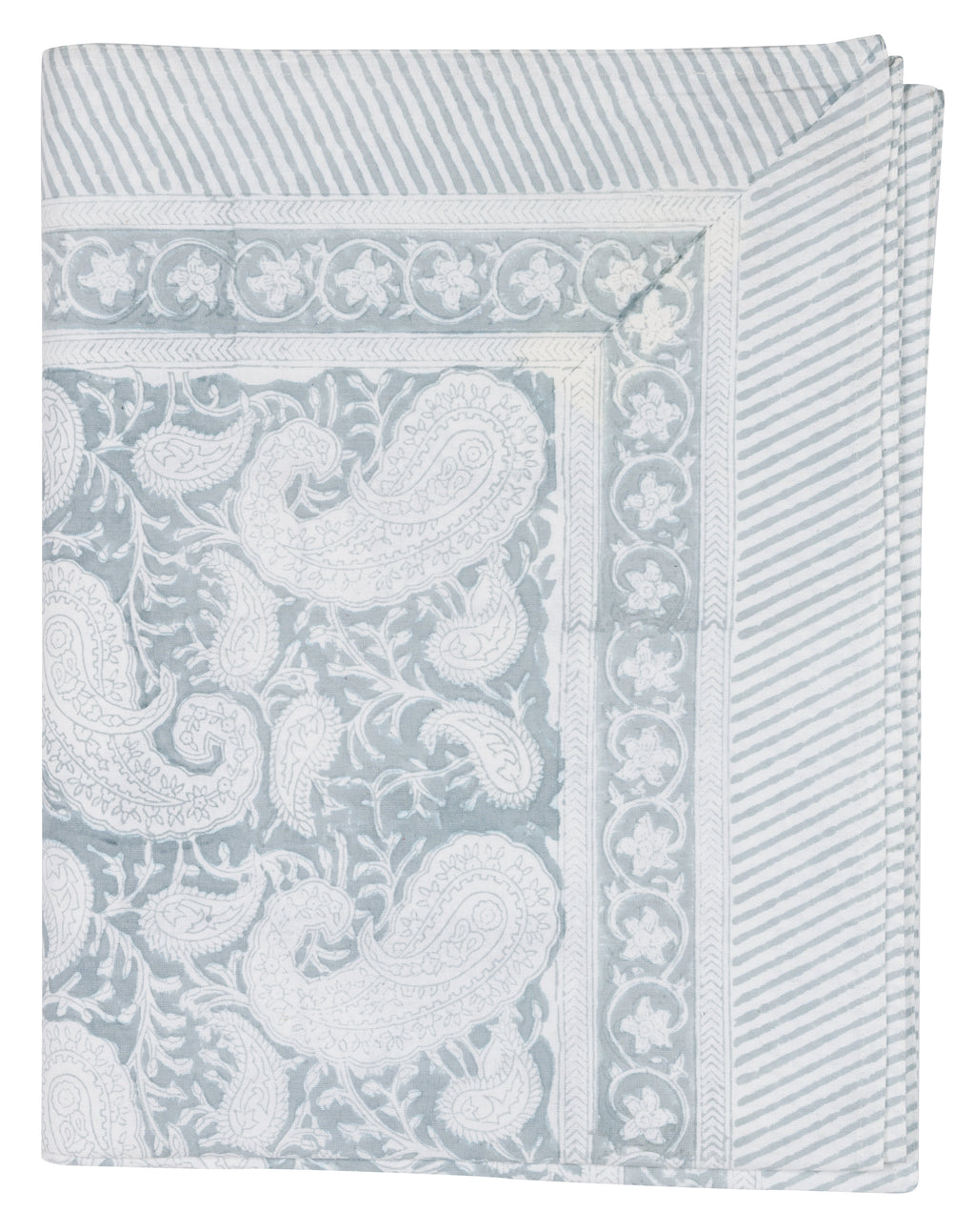 Tablecloth with Big Paisley® print in Cashmere Blue