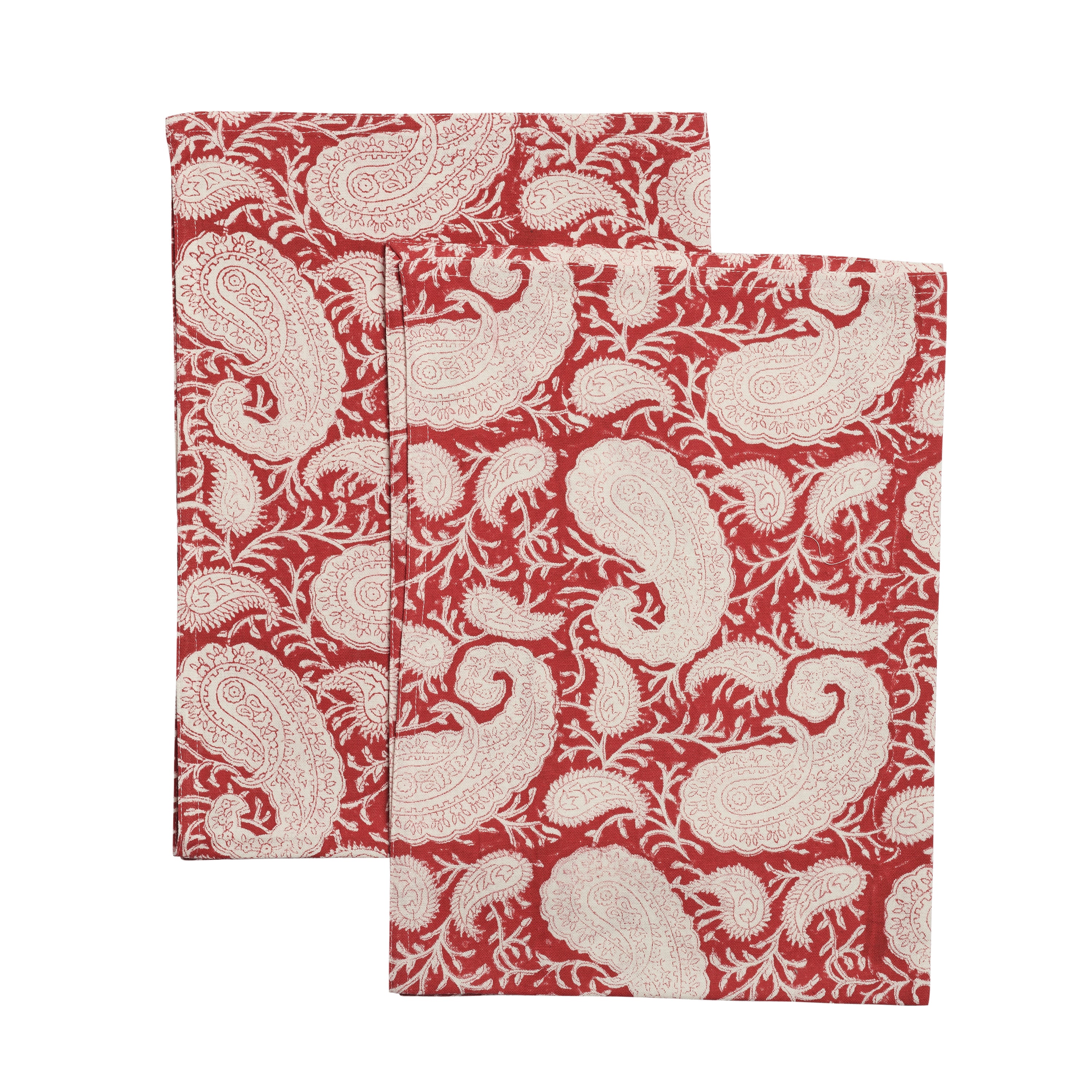 Big Paisley® kitchen towels in Red