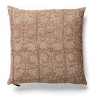 Linen cushion with Paradise print in Rose