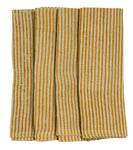 Linen napkins with Ochre stripes