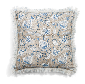 Pomegranate Cushion in Blue