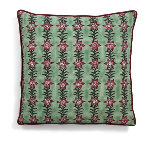 Garland cushion in Green