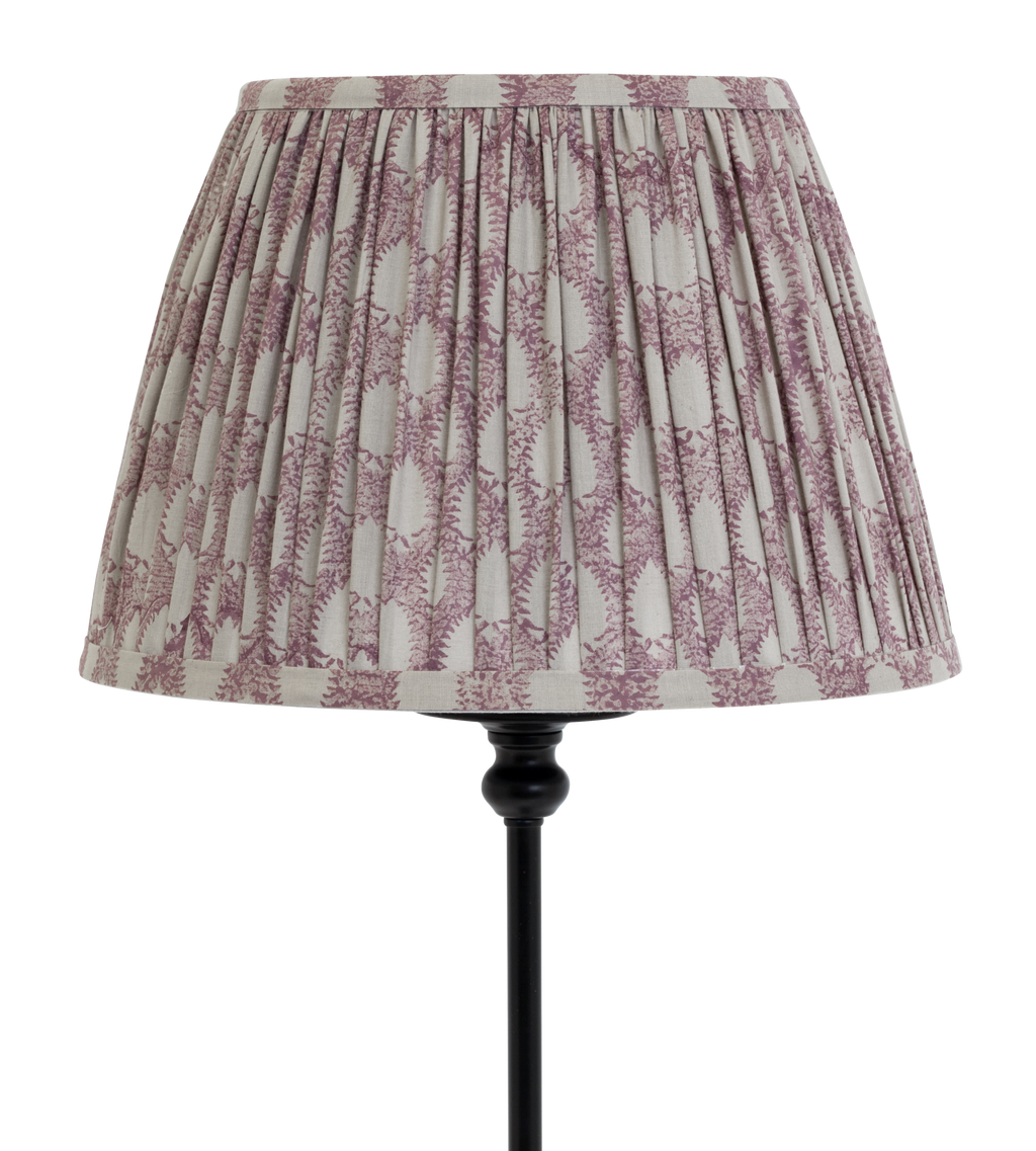 Lampshade with Cypress print in Rose - Medium