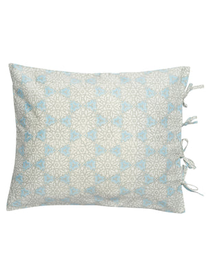 Pillowcases with City Palace print in Blue