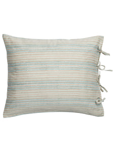 Pillowcases with Stripe print in Green & Beige
