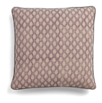 Linen cushion with Cypress print in Rose