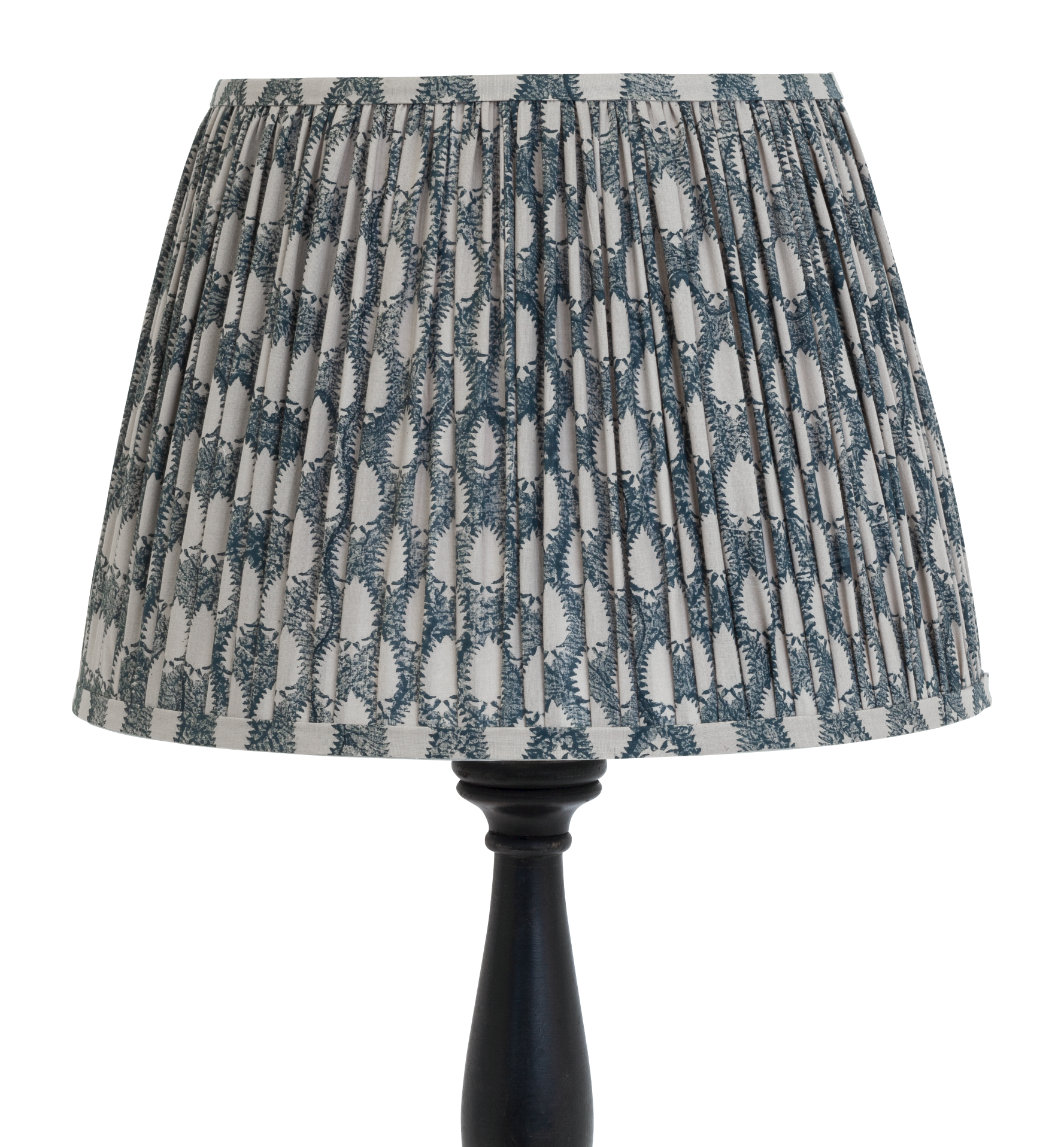 Lampshade with Cypress print in Navy Blue - Large