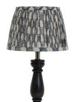 Lampshade with Cypress print in Navy Blue - Small