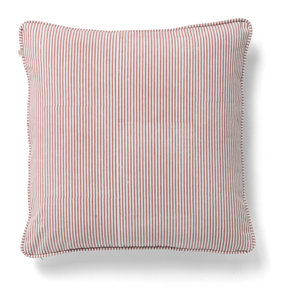 Stripe Cushion in Rose