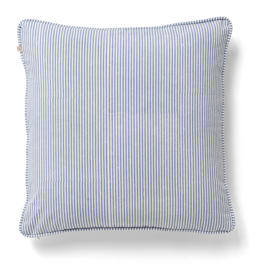 Stripe Cushion in Cornflower