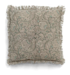 Linen cushion with Pomegranate print in Grey