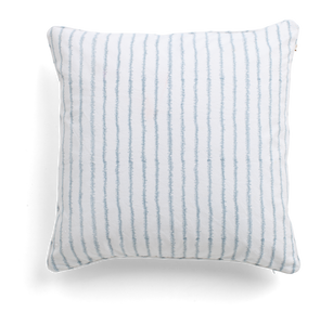 Electric Stripe Cushion in Cashmere Blue