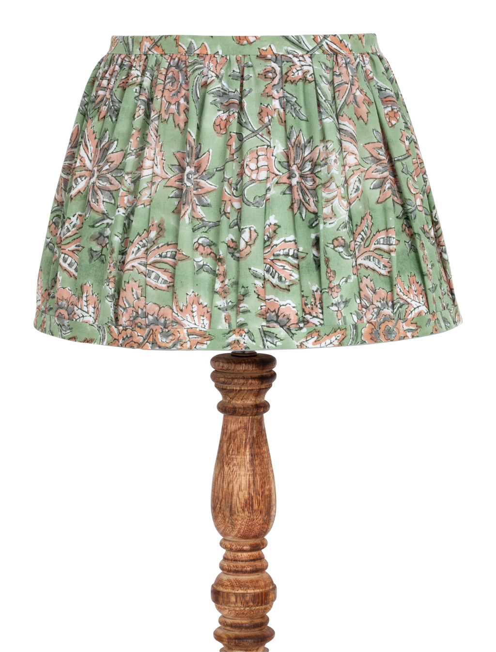 Lampshade with Indian Summer print in Green - Medium