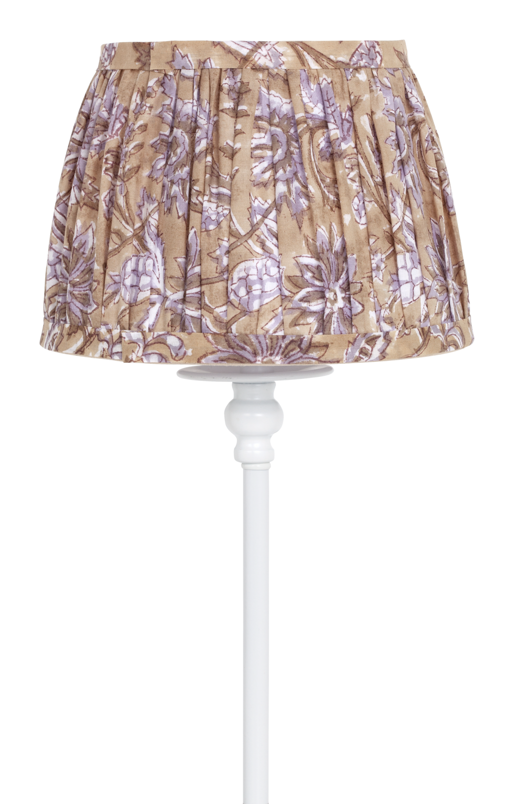 Lampshade with Indian Summer print in Beige/Lavender - Small