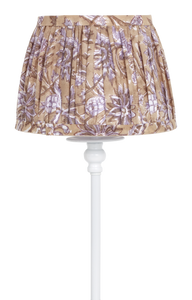 Lampshade with Indian Summer print in Beige/Lavender - Small