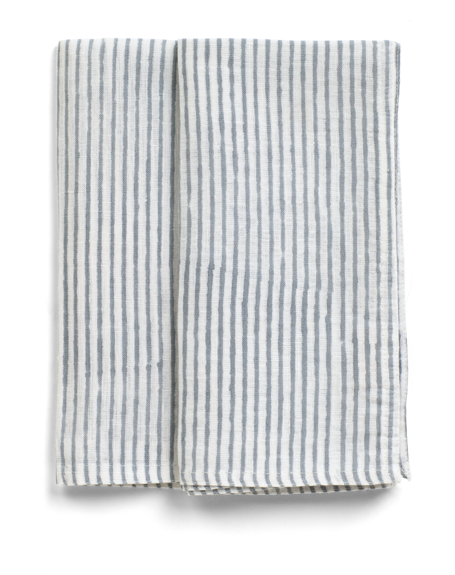 Linen napkins with Cashmere Blue stripes