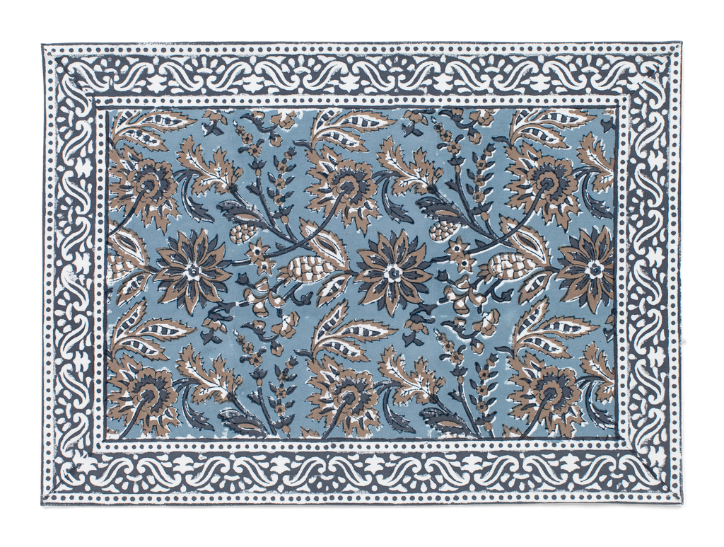 Indian Summer placemats in Blue