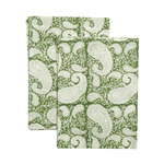 Big Paisley® kitchen towels in Forest Green