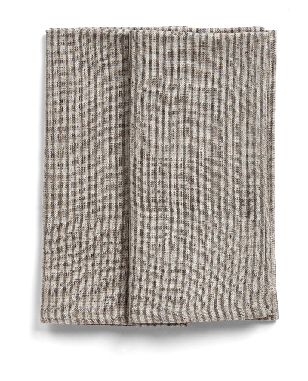 Linen napkins with Steel Grey stripes