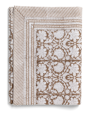 Paradise Tablecloth in Light Brown
